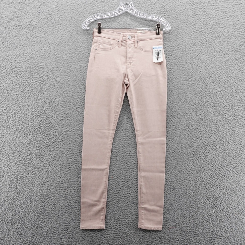 AG Adriano Goldschmied Womens Farraj Ankle Skinny Jeans Pink 23R NEW